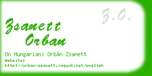 zsanett orban business card